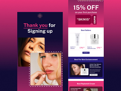 Thank you/Sign up - Auto Responder Email Template design email coding email deisgn email design and code email design in figma email newsletter email template html email template illustration ui