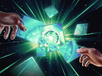 Cover illustration Mozilla AI transparency in Practice report ai airbrush artificial intelligence hand made illustration retro sci fi