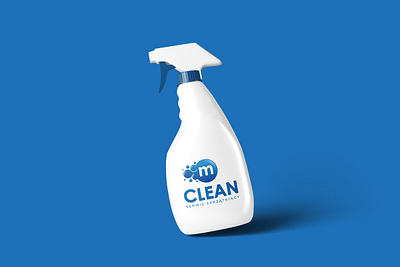 Logo for mClean cleaning services branding graphic design logo logotype