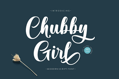 Chubby Girl Script awesomefont font illustrations