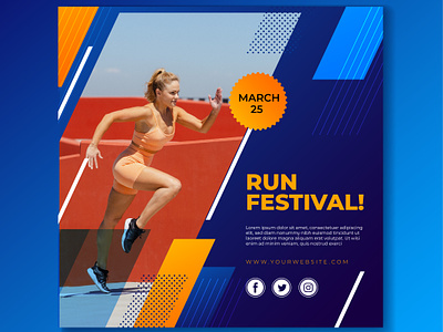 Sport banner template with photo athlete running athletics exercise fit fitness fitness banner fitness running fitness sports fitness template fitness training running running banner running exercise running sport sport sport banner template with photo sport template sport training sports banner sporty
