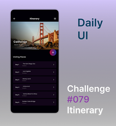 Daily UI Day 079, Itinerary app branding design graphic design logo ui ux