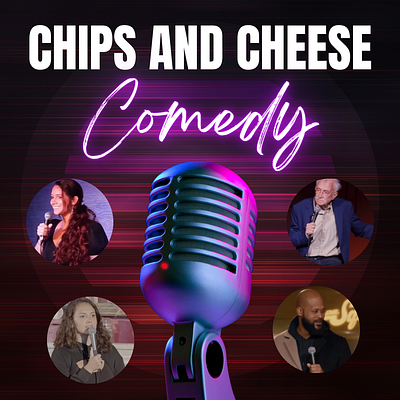 Chips and cheese comedy show post for social media branding design flyer graphic design illustration illustrator logo