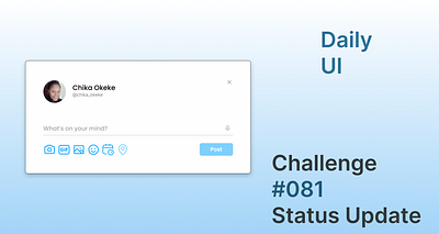 Daily UI Day 081, Status Update app branding design graphic design ui ux vector