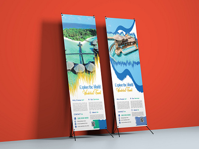 Roll Up Banner Design business card design flyer design roll up banner social media post