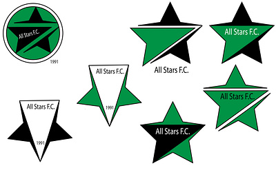 Football club graphic design logo