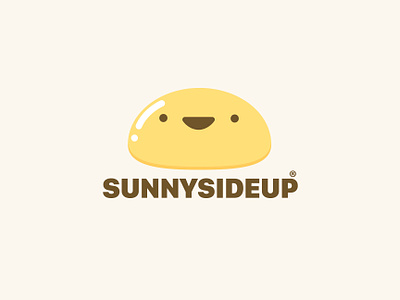 Sunny Side Up logo idea art beautiful design corporate identity egg graphic design identity logo design simple logo