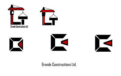 Construction business graphic design logo
