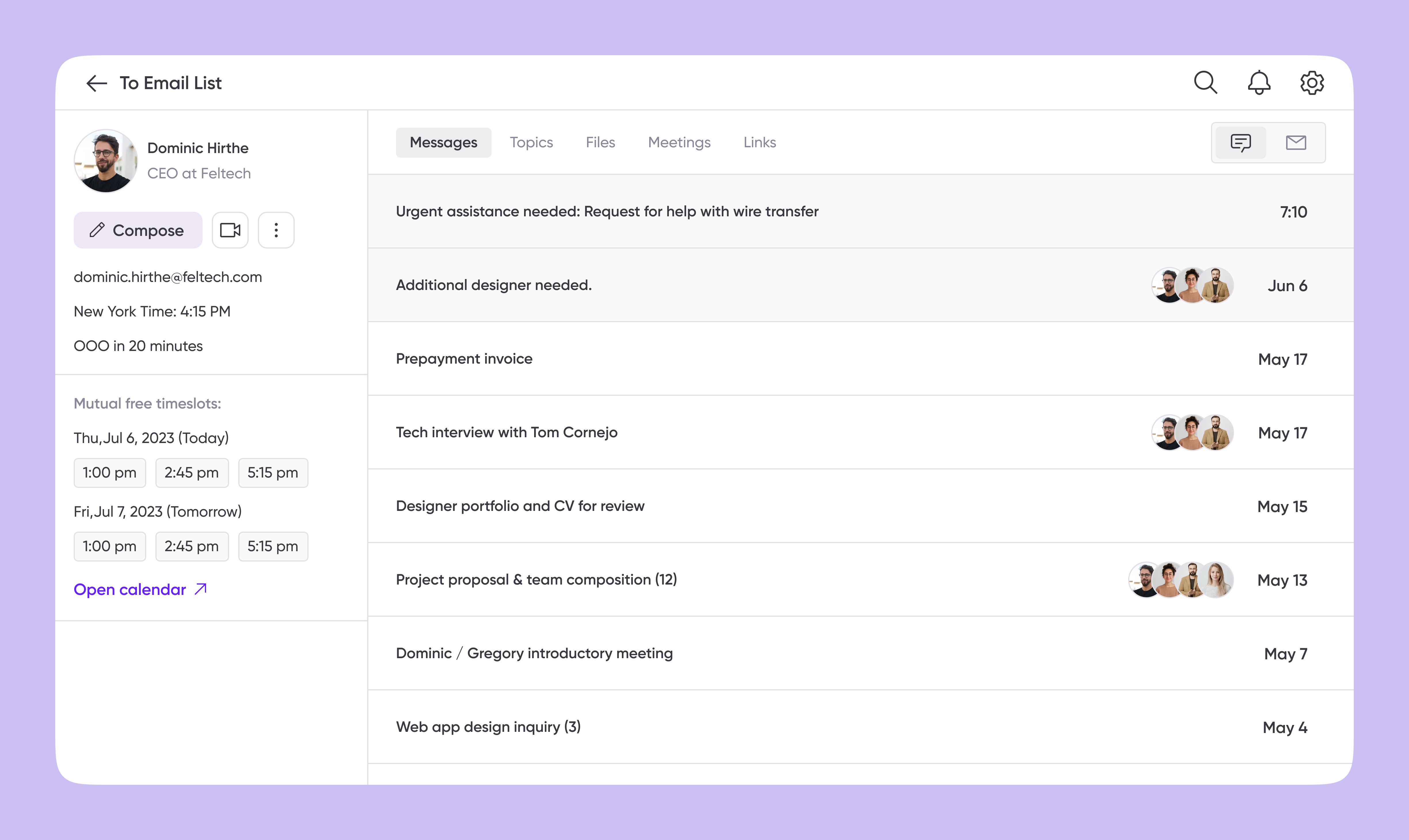 AI Task Management - AI Email UX Concept by Iryna Serednia for Cieden ...