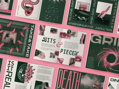 Disabilizine collage disability editorial graphic design magazine zine