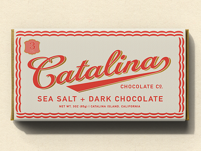 Catalina Chocolate Co. brand design branding candy bar candy design chocolate chocolate bar chocolate bar design chocolate bar packaging food food branding food packaging packaging packaging design retro vintage vintage design vintage logo vintage packaging vintage packaging design wes anderson