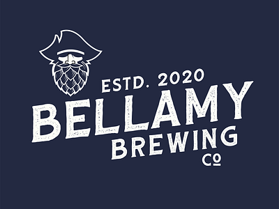 Bellamy Brewing Co. Alt beer branding brew brewing craft craft beer design graphic design hops identity illustration logo mark pirate
