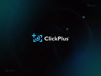 ClickPlus Studio Logo branding camera logo capture logo click click logo design eye logo graphic design illustration lens logo logo photo frame photo logo photography photography logo photos logo plus icon plus logo studio design studio logo