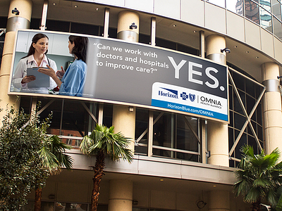 Horizon Blue Cross Blue Shield of NJ: YES Campaign Design advertising art direction billboard graphic design health insurance out of home
