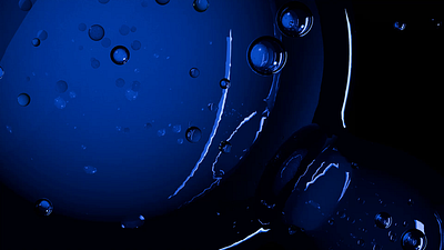 Blender Water Motion Design 3d 3d art advertising animation blender blue brand bubbles identity logos motion motion design nature poster design startup tech technology visual design visual identity water