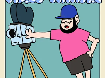 TURU. VIDEO AMATIR. branding camera cartoon cartoon poster cute cartoon design graffiti graphic design illustration poster turu turu always