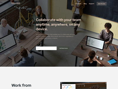 COLLABIO | Team collaboration platform blog blog grid figma landing page responsive design testimonial cards web design webflow