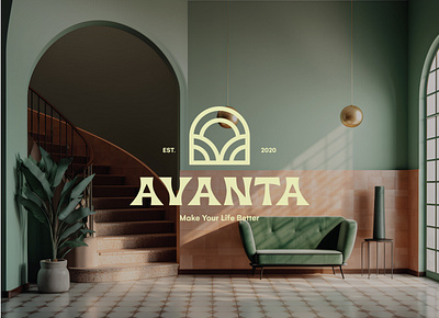 Avanta Logo Design brand design branding creative logo inspiration logos interior design logo logo logo design