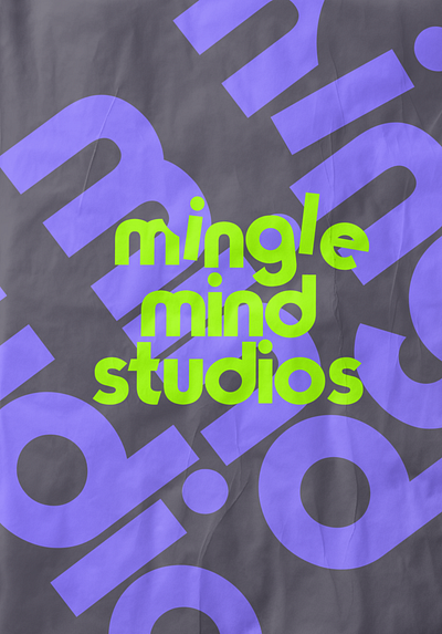 Mingle Mind Studios Welcome Poster branding design figma ui vector