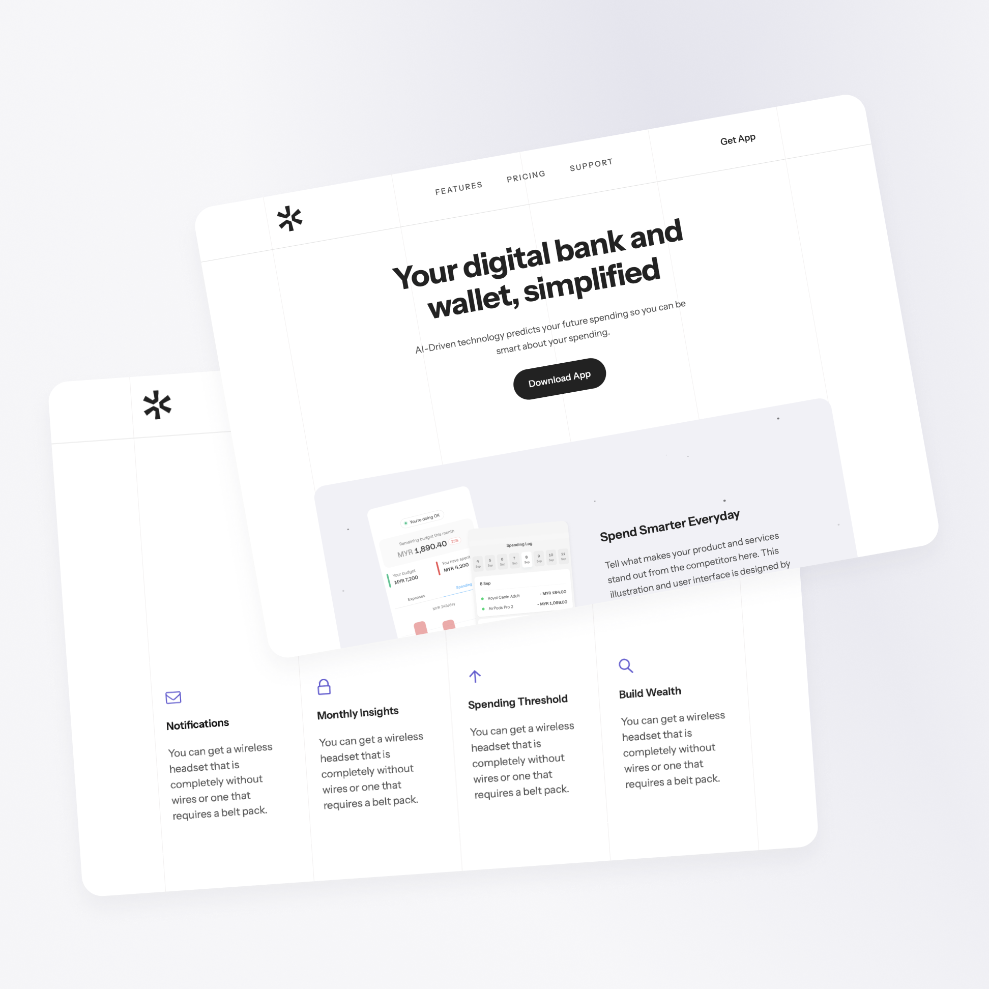 Prevo Carrd Template carrd carrd template grid landing page minimal website template website