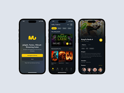 🎥 MUVI Apps - Video On Demand Platform Design design design ux movieapps streaming platform streaming ui streamingapps ui ui design uiux