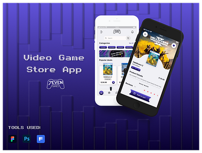 Video Game Store APP <3 animation app branding design graphic design logo motion graphics typography ui ux vector