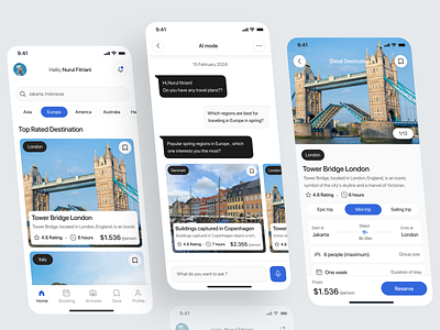 Gotravel - AI Mobile Travel App✈️ ai app ai travel app artificial intelligence design holiday mobile mobile app planing travel app ui design uiux