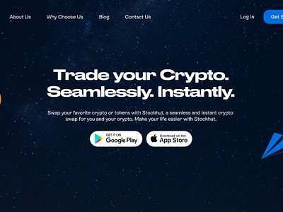 Crypto Trading Website bitcoin blockchain centralized finance crypto design ethereum gift cards hero section tether ui ux website website design