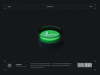 Validator 3d color design icon illustration logo ui