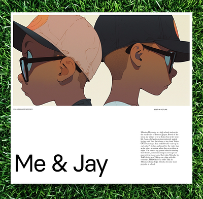 Me & Jay Film Explorations typography ui design visual design
