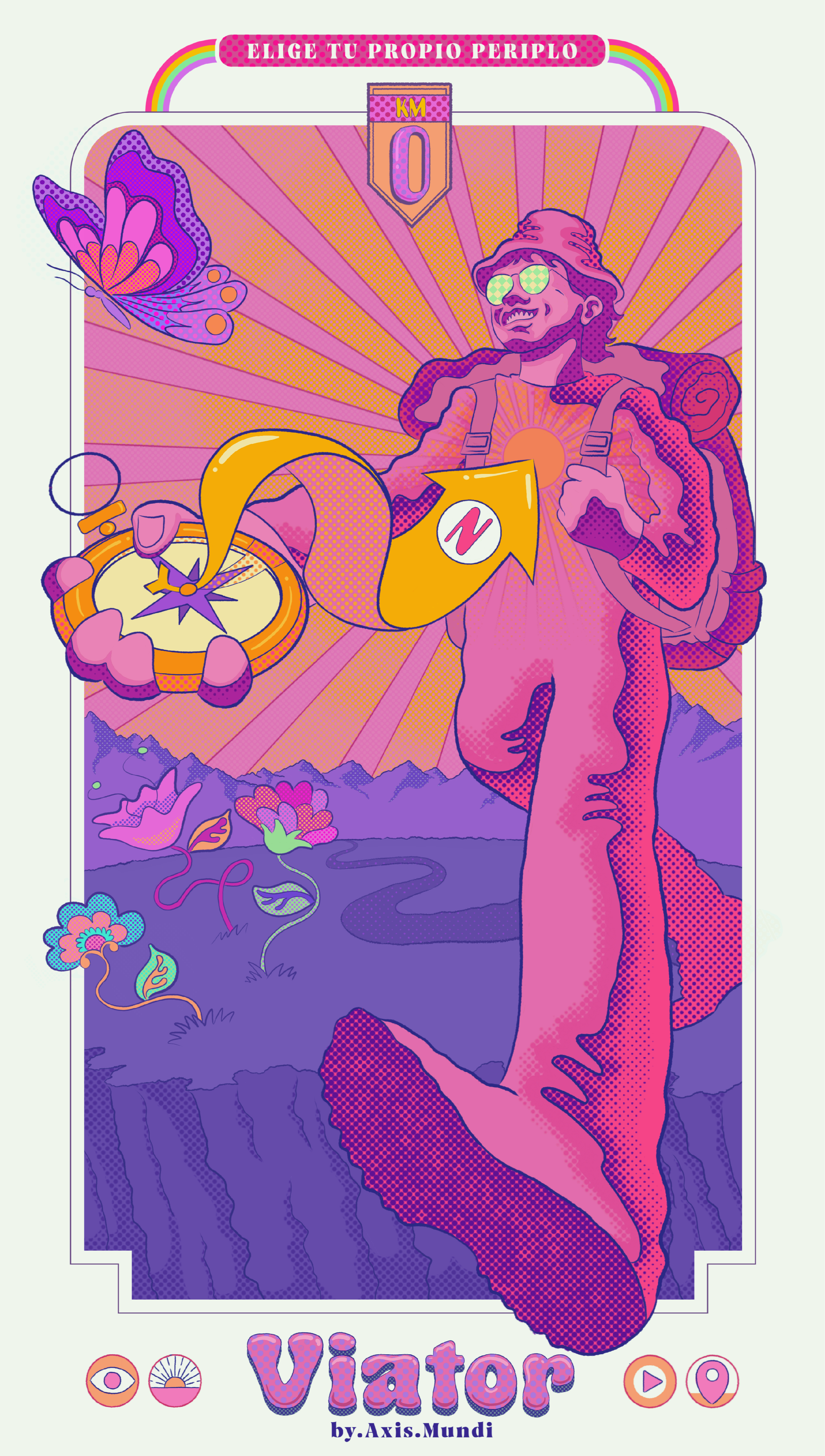 Viator axis mundi design digital art graphic design hipaint illustration infinite painter poster poster design