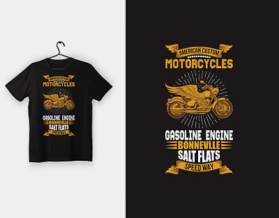 Vintage Motorcycle T-Shirt Design branding graphic design