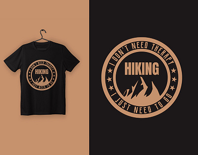 Hiking T-Shirt Design branding graphic design