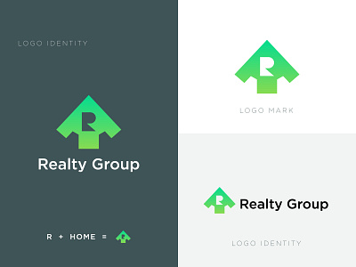 Realty Group Logo Branding - R + Home Logo Concept abstract real estate logo agency logo apartment logo apartment logo design brand identity branding constraction logo design home logo house logo landmark logo logo branding logo design logo designer modern logo real estate logo real estate logo dribbble real estate logo for sale realty group