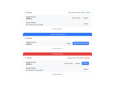 Billing Cards billing bug credit card payment pentest risk ui ux vulnerability