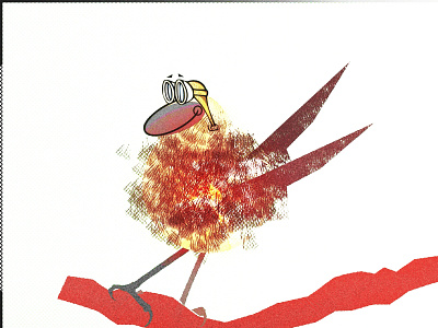 chocks away... birdie birdy chocks away doodle flight hemet goggles illustration noise shunte88 vector