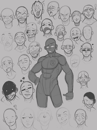 Expression sheet character character sheet design expression illustration sketch