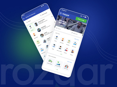 Redesign UX & UX Rozgar.pk Mobile App