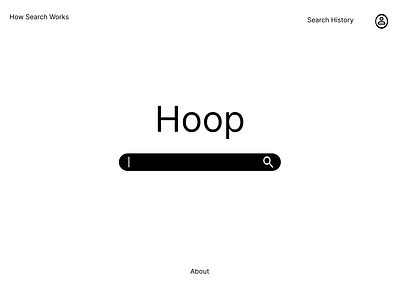 Search Engine Web Design branding graphic design hoop logo search search engine ui web web design website