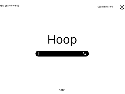 Search Engine Web Design branding graphic design hoop logo search search engine ui web web design website