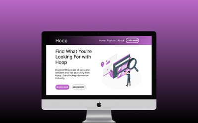 Hoop Search Engine V2 branding figma graphic design search search engine ui web web design website