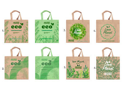 ECO bag design branding design social media