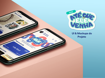 Até que Ele venha SASS Mockup app app church mobile mockup