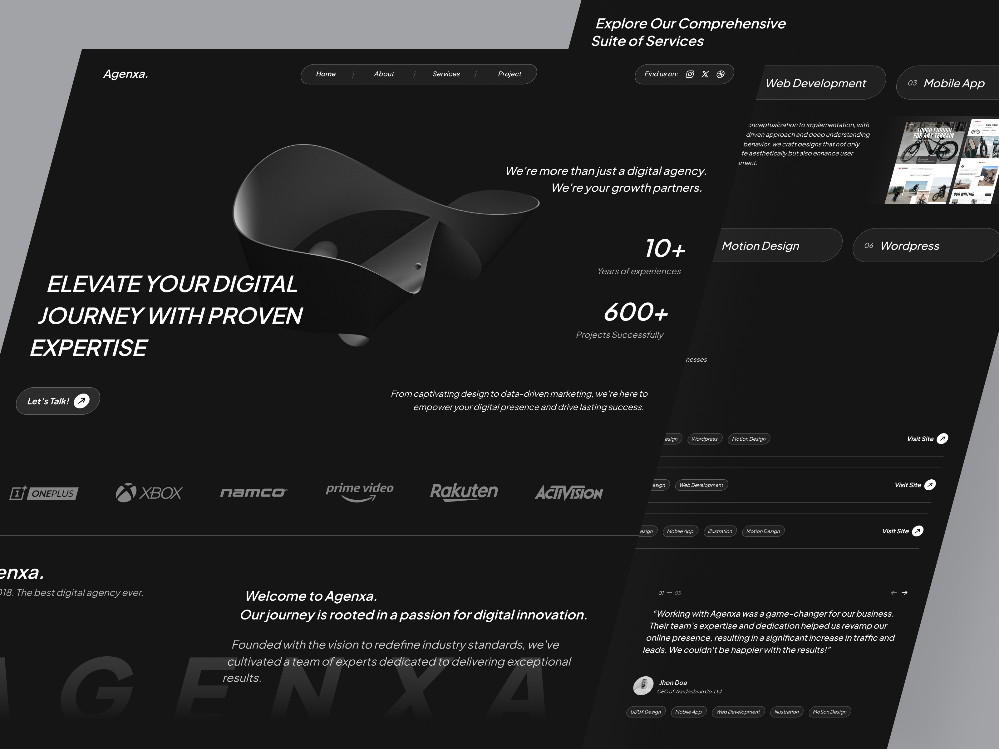 Example of Landing Page + Webflow/Framer Dev