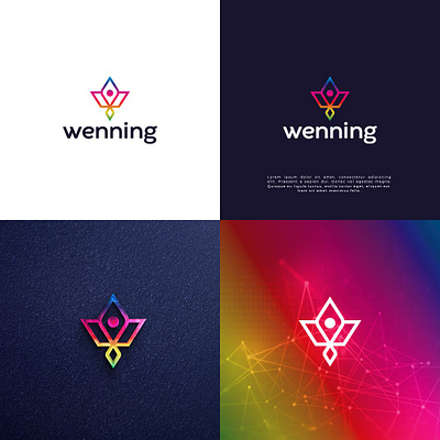 Creative and Unique Logo Design for Wenning 3d animation brand design branding design graphic design illustration logo motion graphics stationery ui