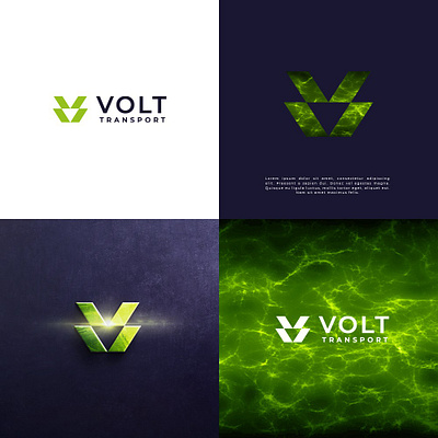 Creative and Unique Logo Design for VOLT TRANSPORT 3d animation brand design branding design graphic design illustration logo motion graphics stationery ui