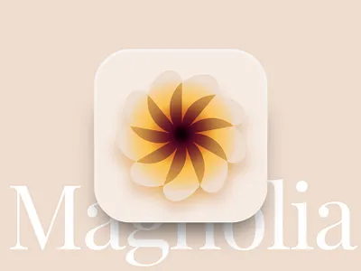 Magnolia icon branding design flower icon illustration logo magnolia mark mental health relax ui