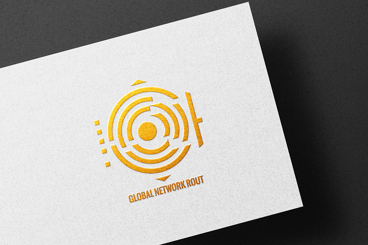 global network logo design