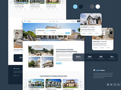 Property Landing page UI branding design dribbble graphic design landing landing page ui ux website website design