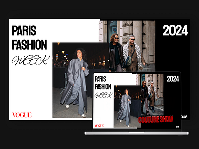 PARIS FASHION WEEK / design presentation design graphic design typography ui ux